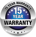 15 year warranty badge