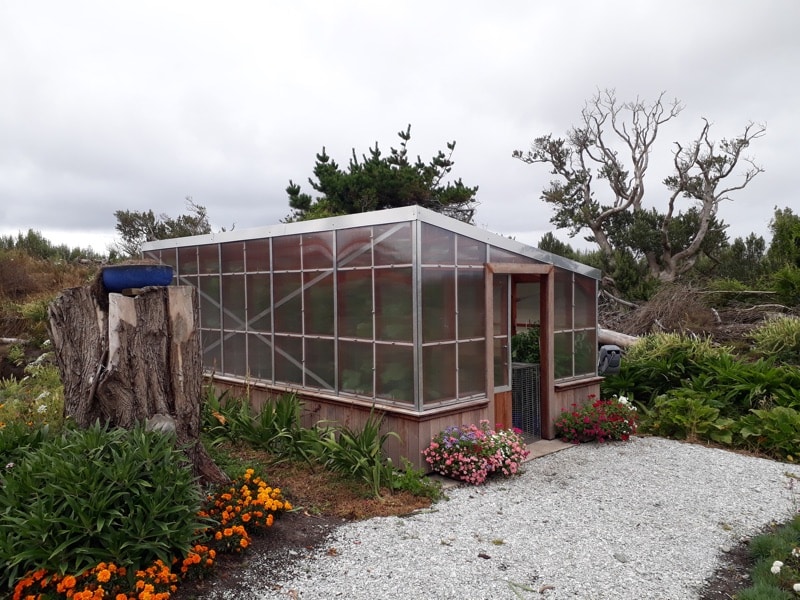 Laserlite Twinwall Greenhouse built by Jason Craig for Admiral Gardens