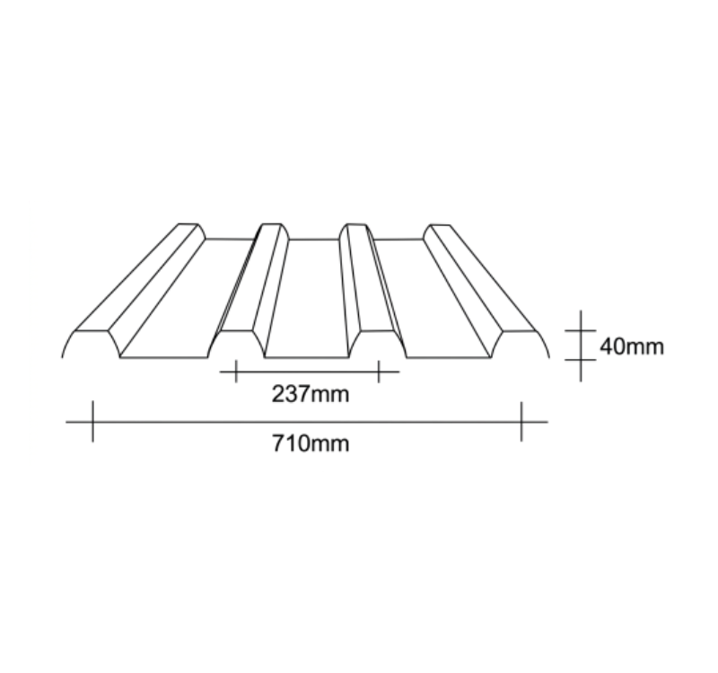 Fibreglass NC710 4 Rib