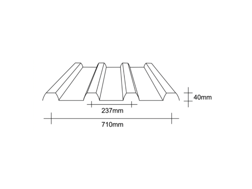 Fibreglass NC710 4 Rib