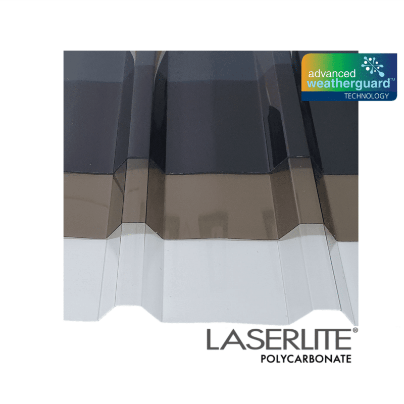 Laserlite 5-Rib Polycarbonate sheet (Trimdek) - 25 Year Warranty