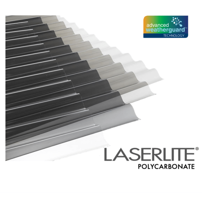 Laserlite Corrugated Polycarbonate Sheet - 25 year warranty